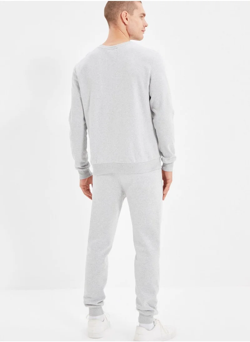 trendyol Slogan Pyjama Set