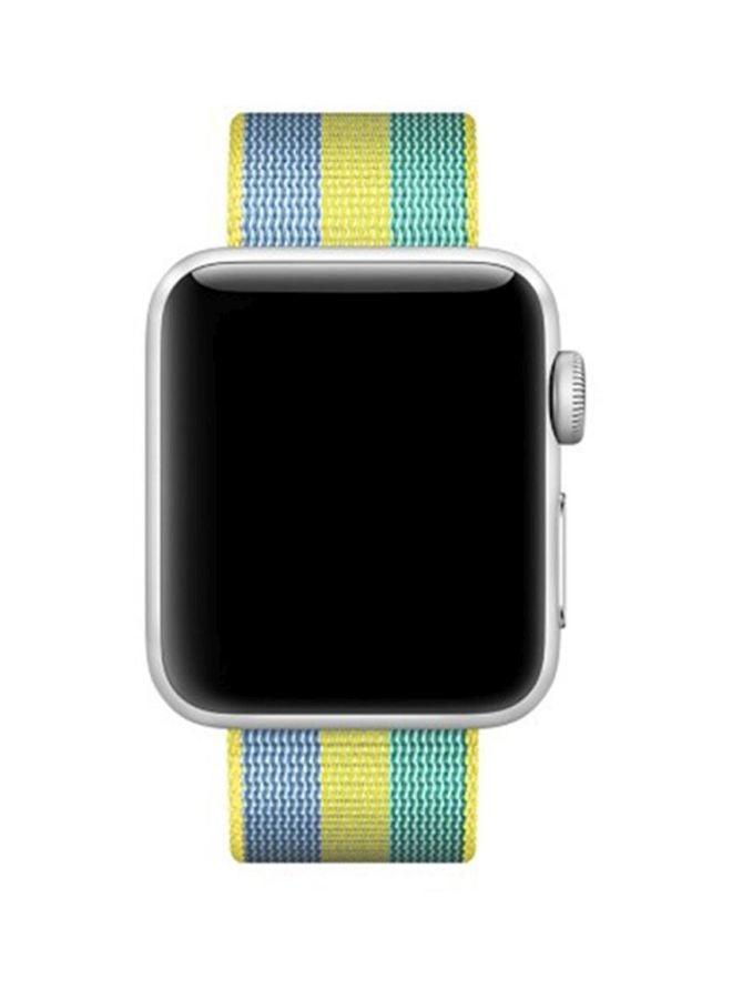 Ozone Woven Nylon Replacement Strap Band For Apple Watch Series 3/2/1 Pollen - Image 2