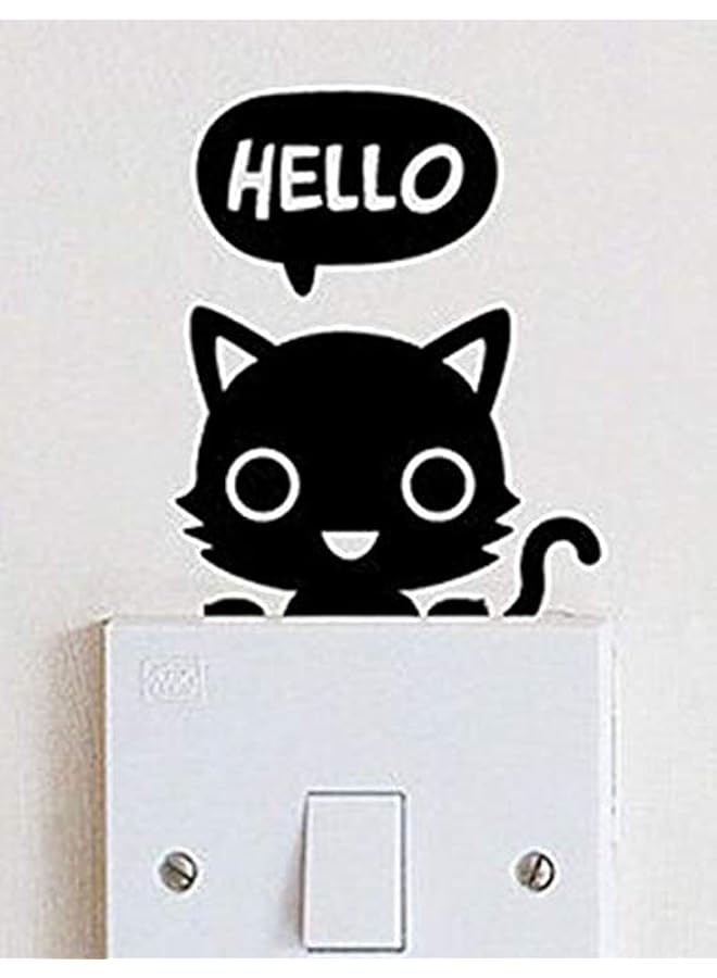 ECVV Cat Wall Sticker Decoration For The Doorbell Or Labtop Switch Light - Image 1