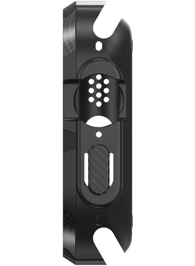 Cover Compatible with Apple Watch Bumper Case 46mm Series 10 [2024] Soft Flexible TPU Thin Lightweight Protective Cover for iWatch [NO Front Screen Protector] (Black) - Image 3