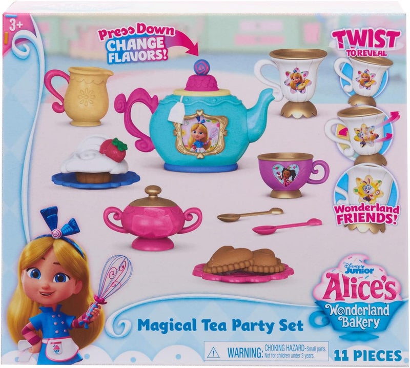 Just Play Disney Junior Alice’s Wonderland Bakery Tea Party, Kids Tea Set for 2, Officially Licensed Kids Toys for Ages 3 Up, Gifts and Presents by - Image 5