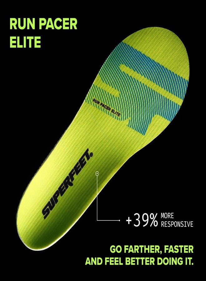 سوبر فييت نعال Superfeet Run Pacer Elite - صفيحة من ألياف الكربون Carbitex للدفع، رغوة SuperRev عالية الطاقة لجري أسرع وأكثر كفاءة، مقاس 10.5-12 للنساء / 9.5-11 للرجال - Image 2