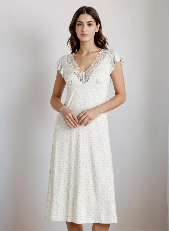 Splash FAV Nighty Midi with V-neck