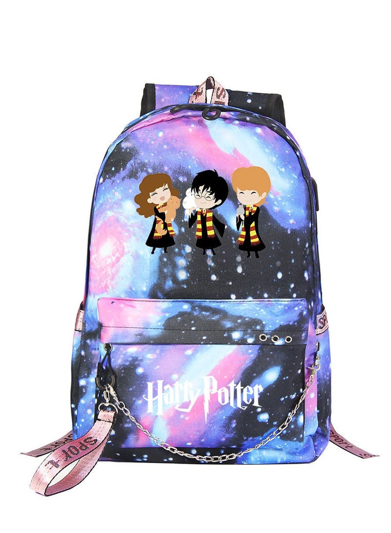 Harry Potter Cartoon Printed Backpack