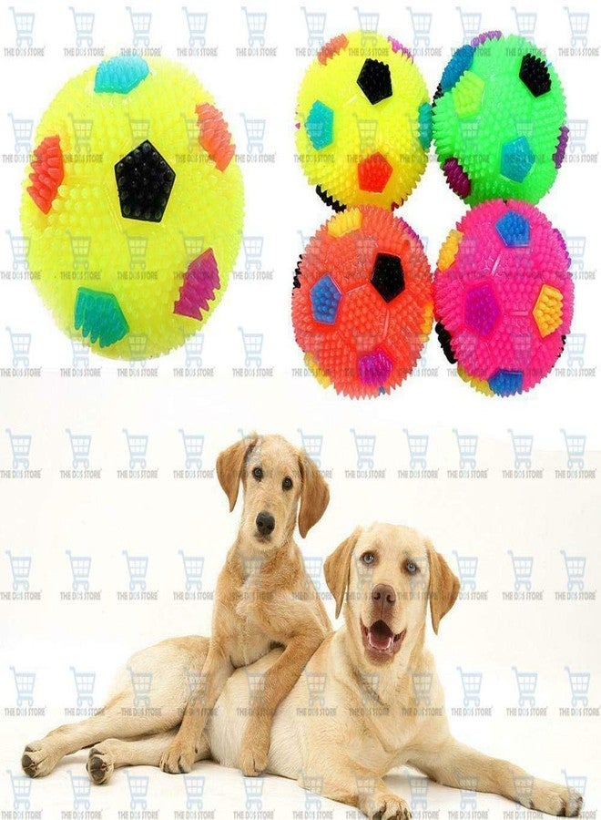 The DDS Store Funny Pet Dog Puppy LED Light Up Rubber Molar Elastic Ball Chewing Toys 3.5 Inch 1 Ball (Color May Vary) - Image 4