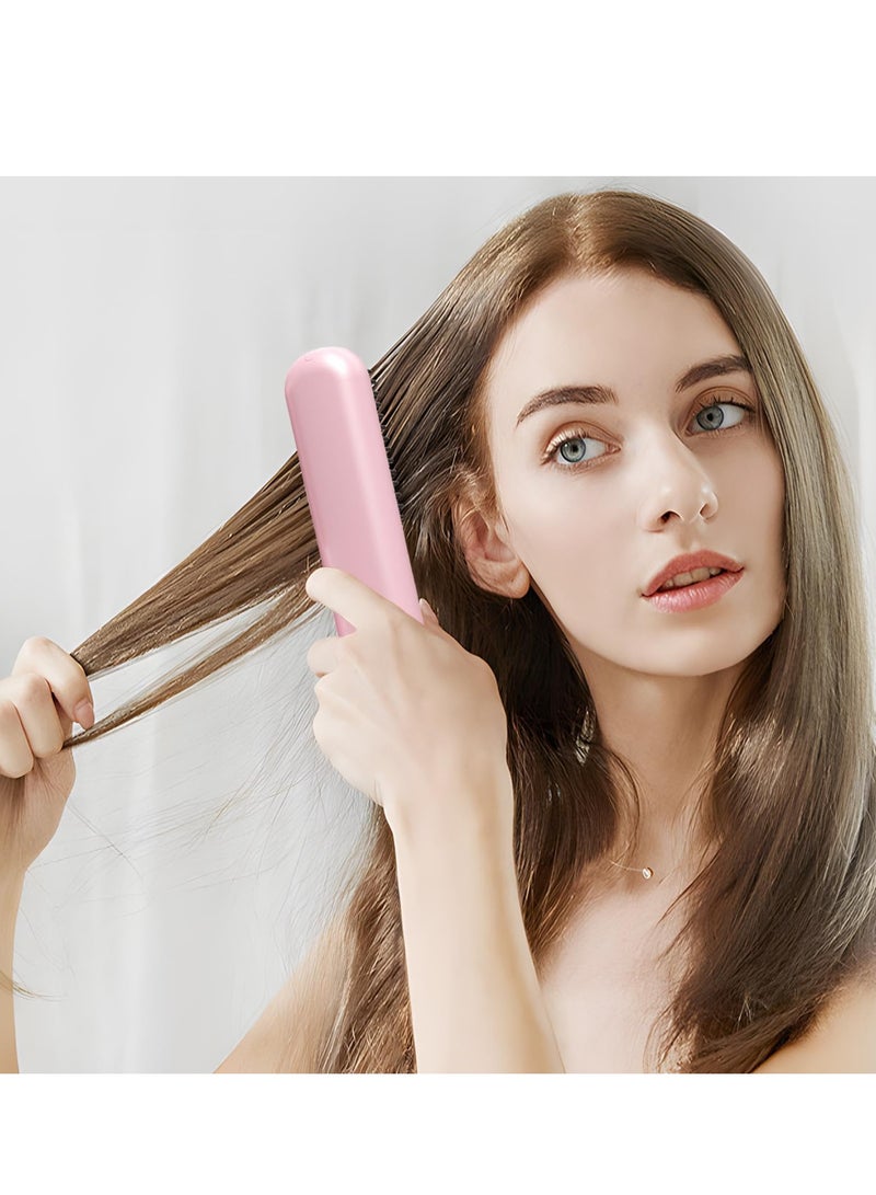 Wireless lazy straight hair comb, negative ion hair care, no hair damage, portable charging curling beard comb - Image 2