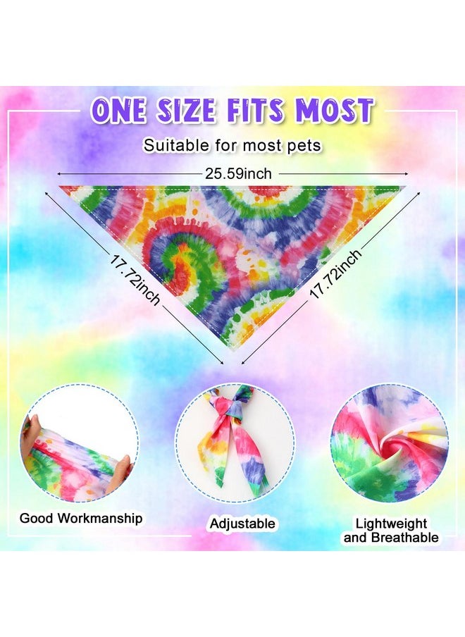 Amylove 120 Pieces Dog Bandanas Bulk Holiday Triangle Dog Pack Pumpkin Puppy Kerchief Bandana Adjustable Pet Scarf for Pet Dog Cat Costume Accessories Decoration (Tie Dye) - pzsku/Z8FBBDE1796DB35ED18D0Z/45/_/1737031921/9a87e5c5-e0de-4712-b327-5978d4f4d176