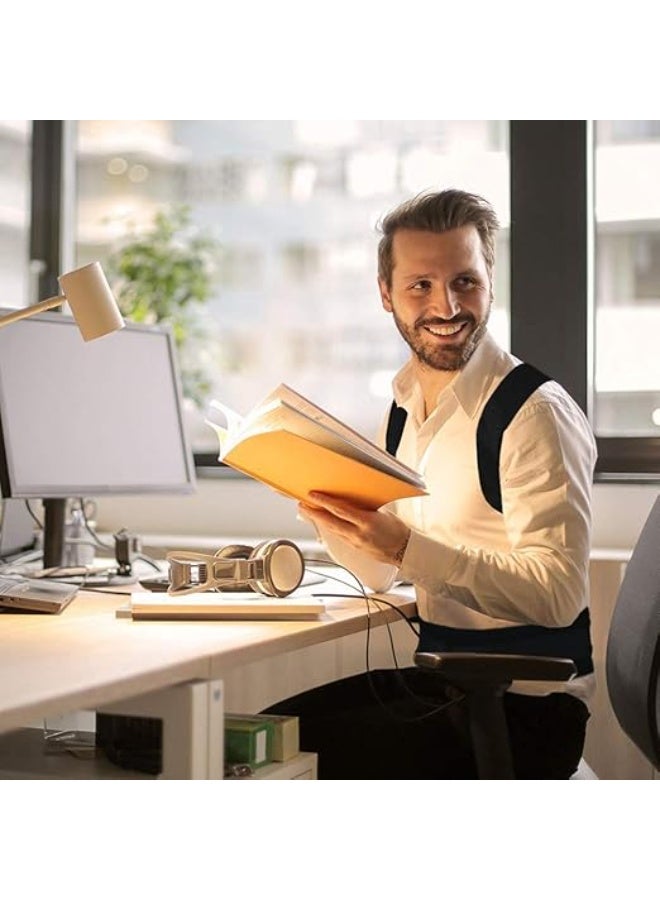 Magnetic Back Brace Posture Corrector - Adjustable Support Belt for Men & Women - Durable & Breathable Back Support for Daily Use & Pain Relief - Image 3