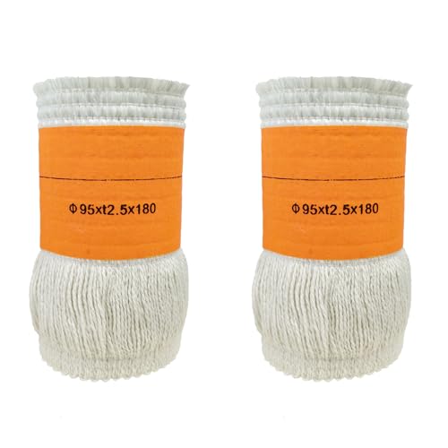 GnDaYoug 95x2.5Tx180mm Kerosene Heater Wick, Smokeless Fiberglass and Cotton Replacement Wick for Indoor Outdoor Use, Fits Most Kerosene Heaters and Oil Lamps (2-Pack) - Image 1
