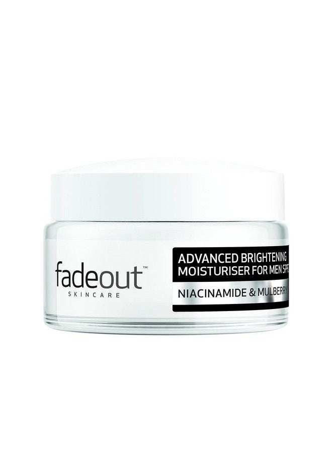 FADE OUT Advanced Brightening Moisturiser For Men Exfoliating Daily Moisturiser With Spf20 With Niacinamide & Mulberry 2 X 50Ml  - Image 4