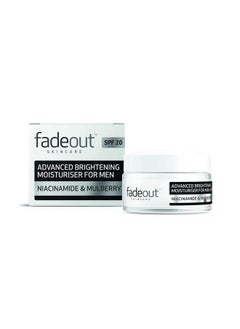 FADE OUT Advanced Brightening Moisturiser For Men Exfoliating Daily Moisturiser With Spf20 With Niacinamide & Mulberry 2 X 50Ml  - Image 3