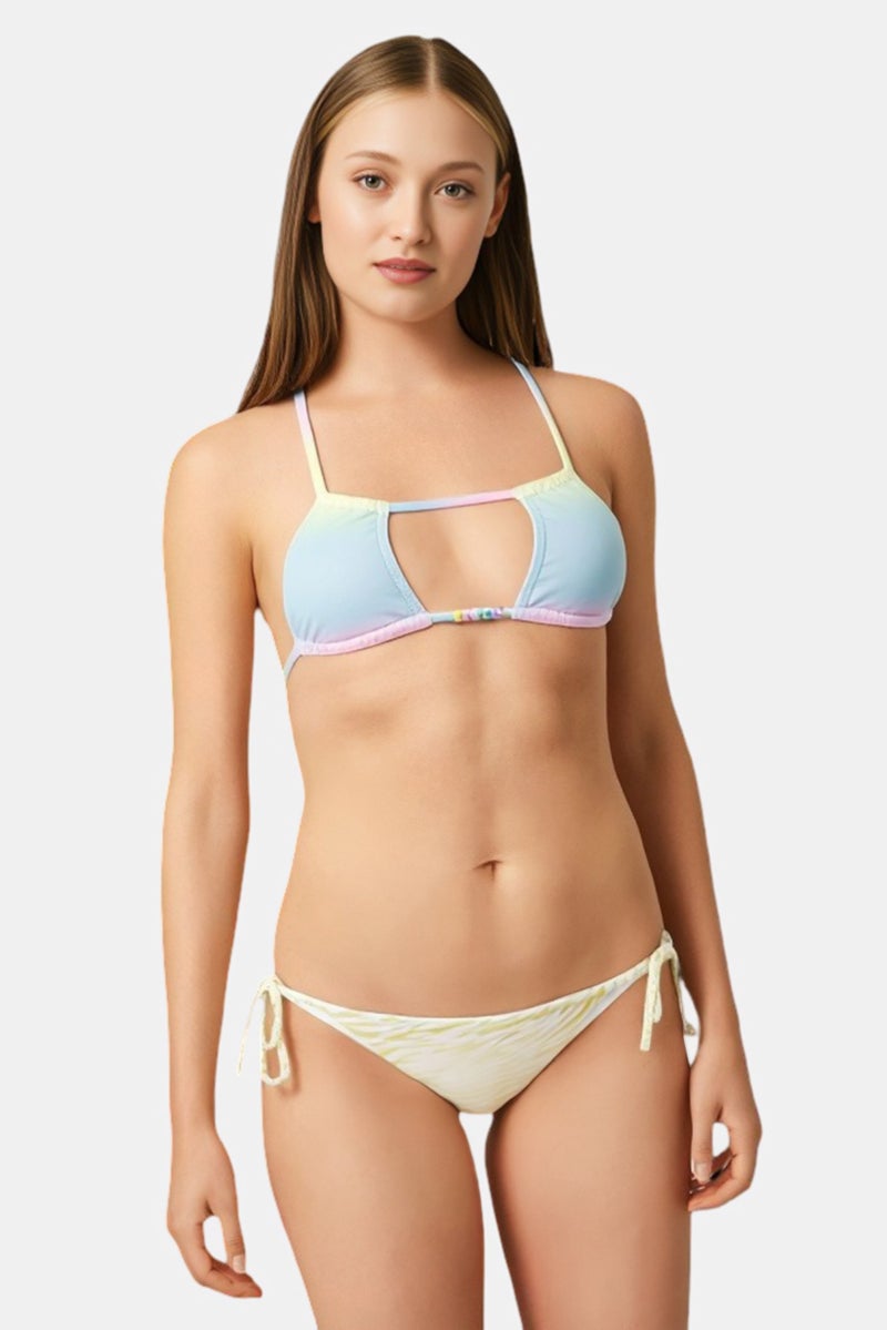 Bershka Women Animal Print Bikini Bottom, Multicolor - Image 1