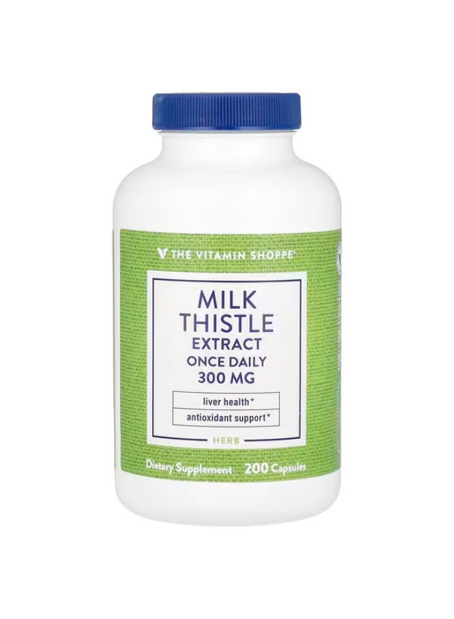 ذا فيتامين شوب متجر الفيتامينات، مستخلص شوك الحليب، 300 ملغ، 200 كبسولة