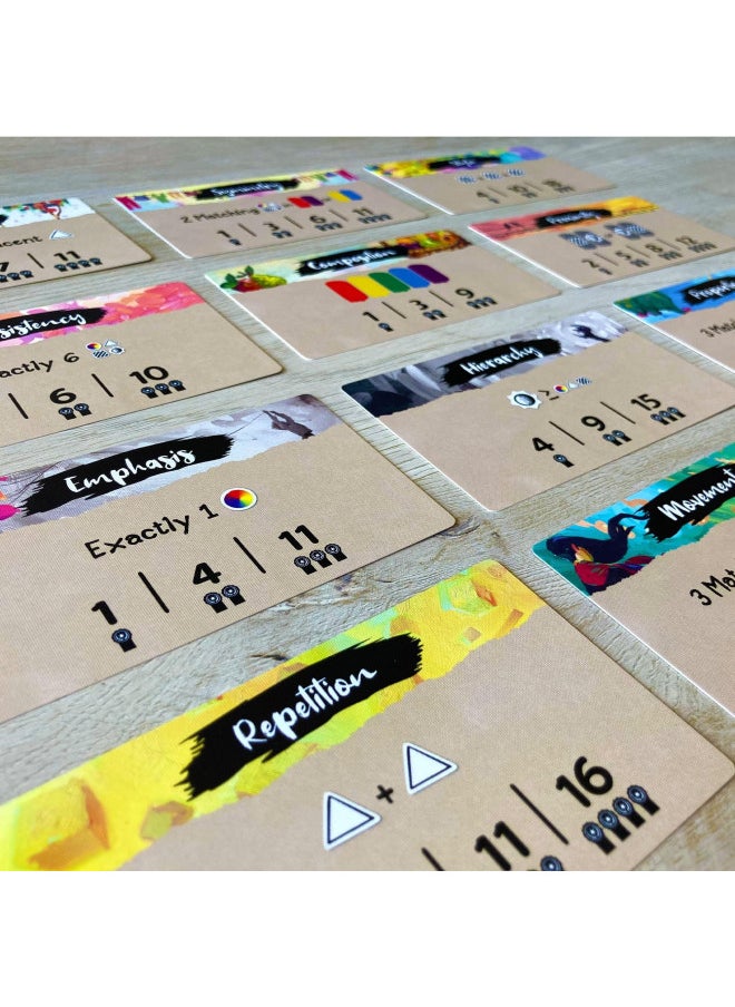 Asmodee Canvas Board Game - Create Stunning Masterpieces! Art Competition and Puzzle Game for Kids & Adults, Ages 14+, 1-5 Players, 30 Minute Playtime, Made by R2i Games  - Image 1