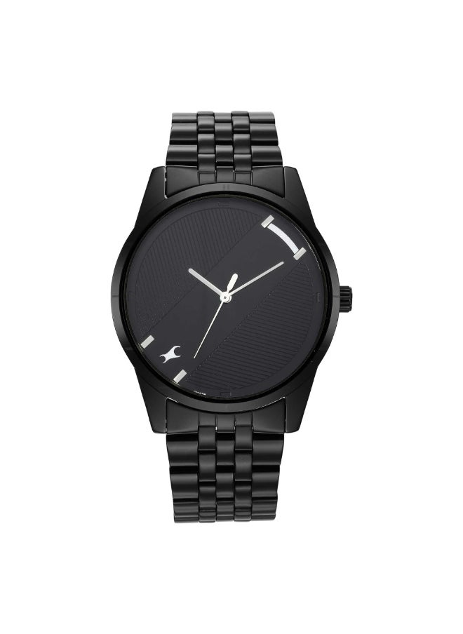 fastrack - Fastrack Stunners 3.0 Analog Black Dial Men's Watch-3277NM01/NR3277NM01, Black, strap - Image 1