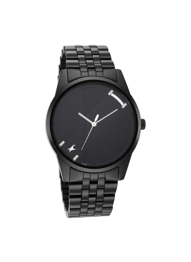 fastrack - Fastrack Stunners 3.0 Analog Black Dial Men's Watch-3277NM01/NR3277NM01, Black, strap - Image 1