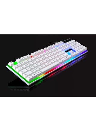 G21 Wired Gaming Keyboard Mechanical Feel Colorful Backlit White - pzsku/Z8FBC3CB3B673412672C0Z/45/1746221620/e9fd6723-0b09-453e-8a6b-03f94e87d7f7