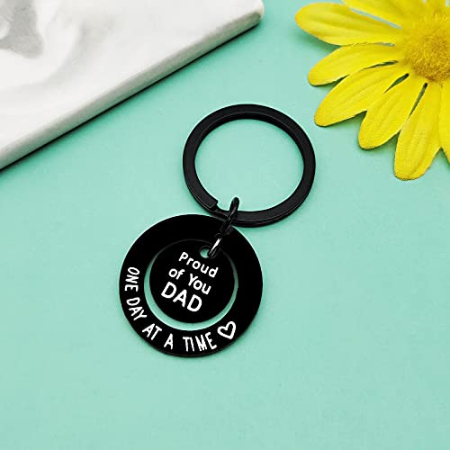Baipilu Sobriety Keychain for Dad - Encouragement Addiction Recovery Gift for Father - Inspirational Stay Strong Keychain - Father's Day Birthday Christmas Jewelry - AA Gift - Image 3