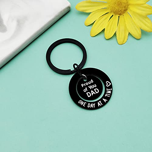 Baipilu Sobriety Keychain for Dad - Encouragement Addiction Recovery Gift for Father - Inspirational Stay Strong Keychain - Father's Day Birthday Christmas Jewelry - AA Gift - Image 4
