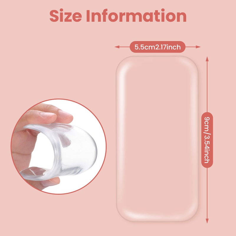 RONRONS 10 Pack Reusable Silicone False Eye Lashes Holder Pad Tray for Eyelashes Extensions,Clear - Image 3