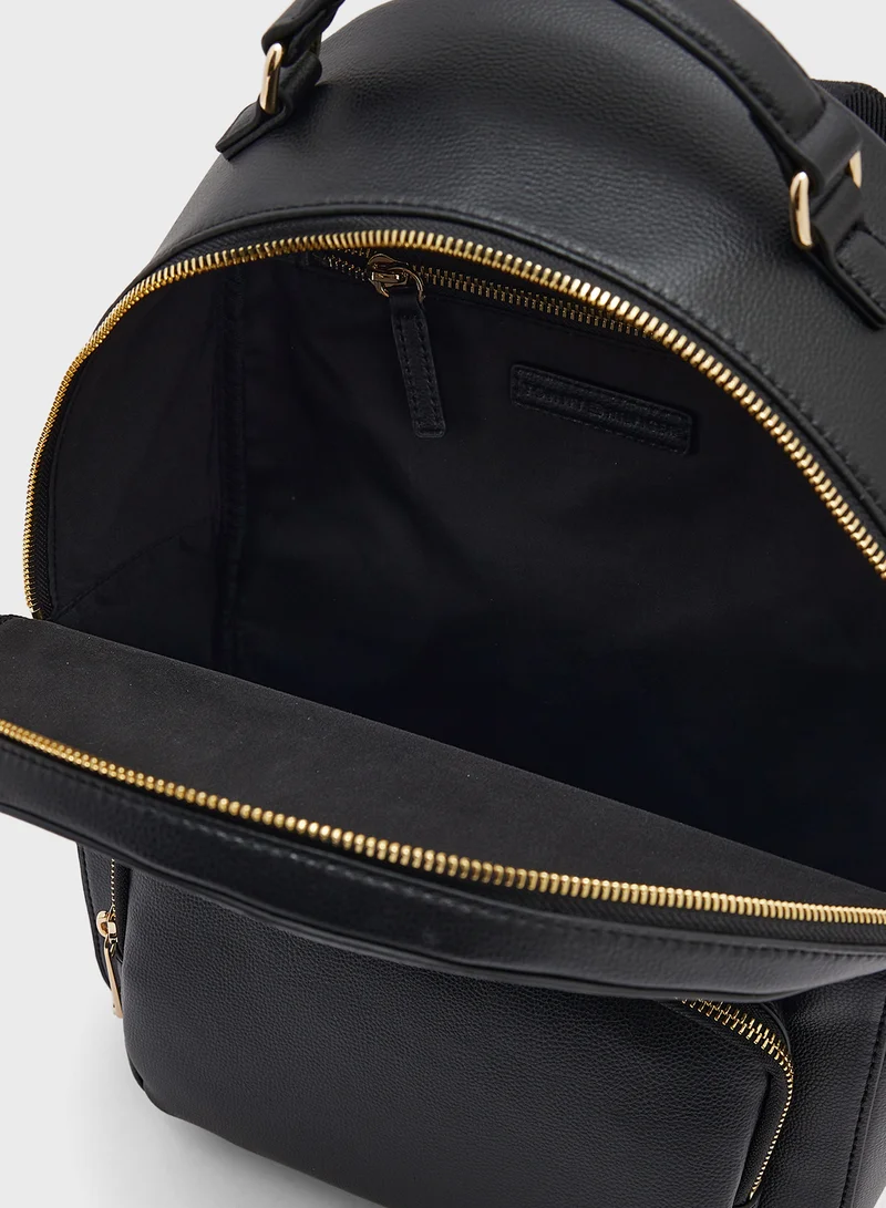 تومي هيلفيغر Logo Detail Top Handle Backpack