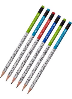 Pencil Round 6 Pieces Faber Castell Caligraphy Pencil Hb Pencil