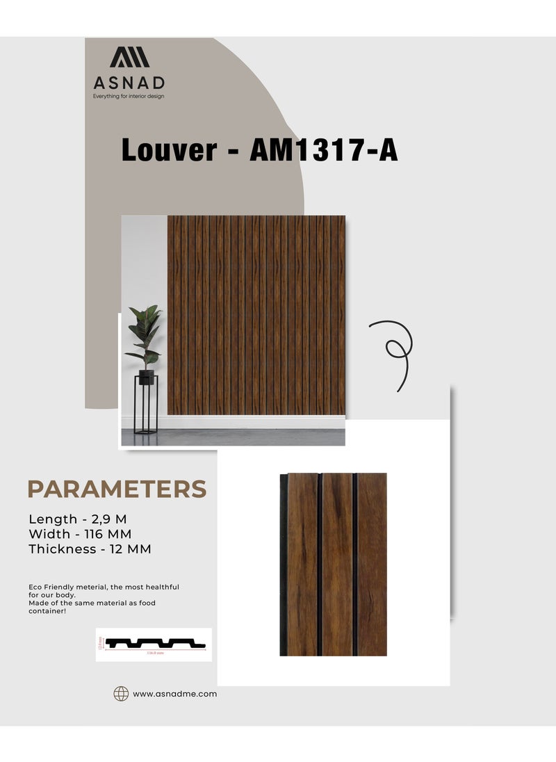 Asnad - Asnad Interior Wall Panel with Modern and Stylish design, smooth surface, Flawless finish easy installation Louver AM1317-A - Image 1