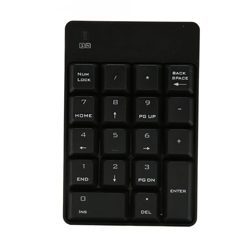 Wireless Numeric Keypad 18-Key Soft Press Touch Angle USB Number Pad - Low Noise Design Compact Number Keypad for Laptop Desktop Computers - Image 4