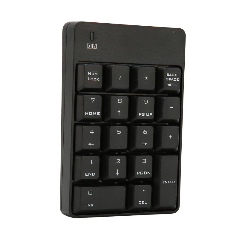 Wireless Numeric Keypad 18-Key Soft Press Touch Angle USB Number Pad - Low Noise Design Compact Number Keypad for Laptop Desktop Computers - Image 3