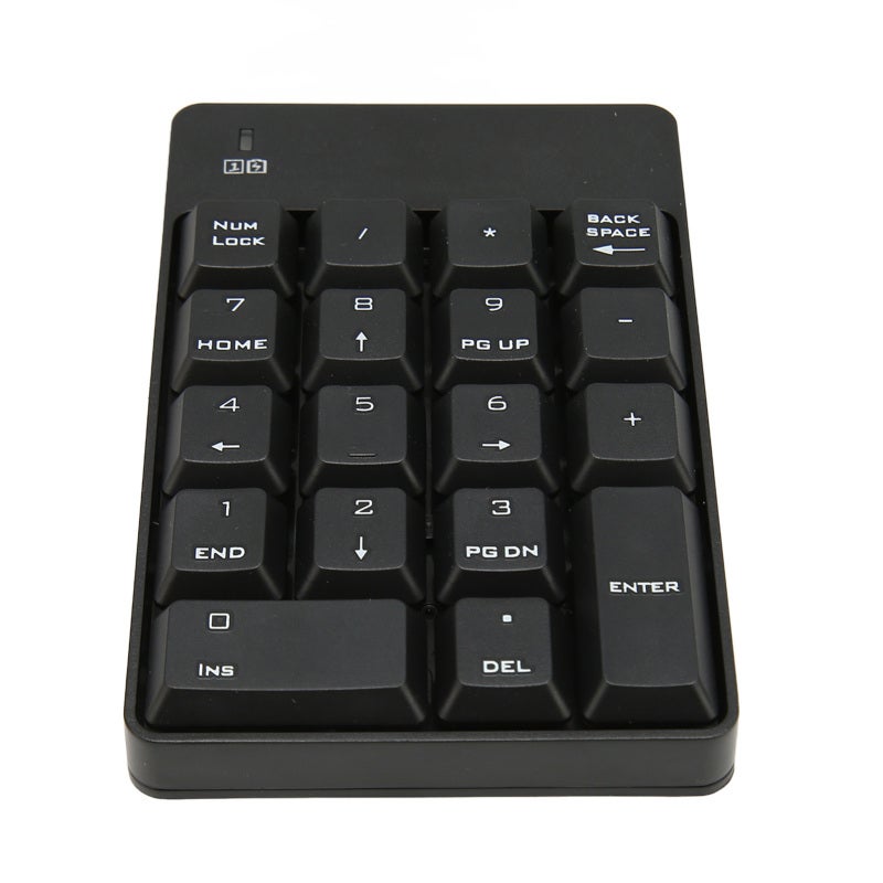Wireless Numeric Keypad 18-Key Soft Press Touch Angle USB Number Pad - Low Noise Design Compact Number Keypad for Laptop Desktop Computers - Image 2