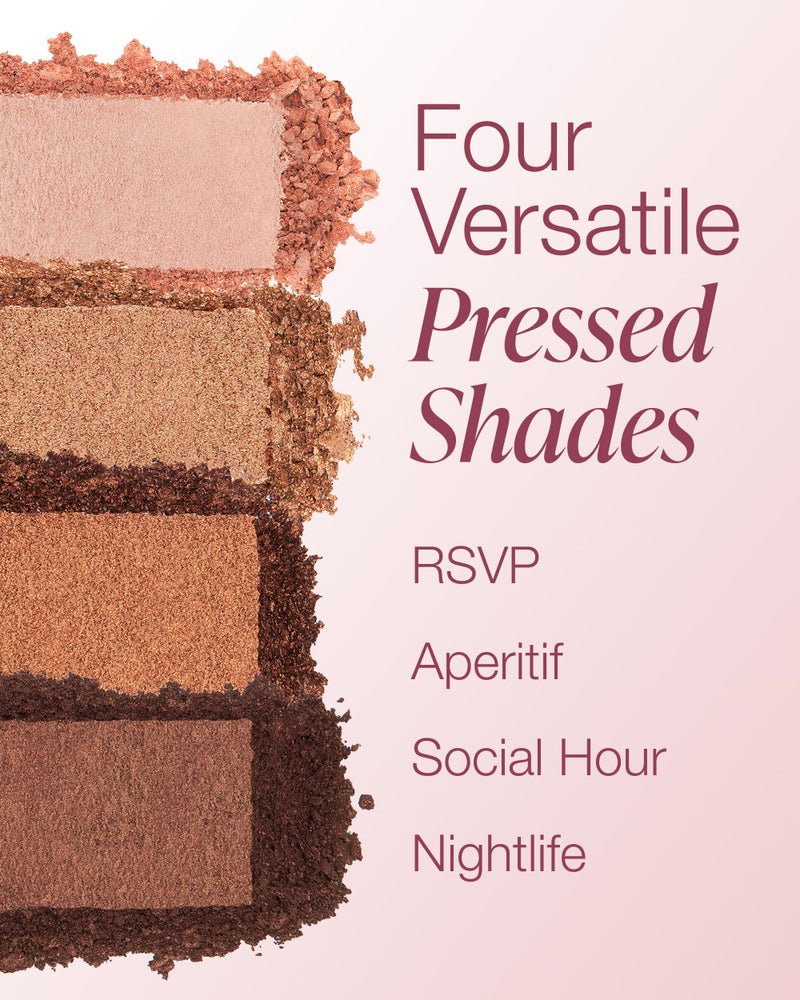 Mineral Fusion Eyeshadow Palette | Vegan Eye Makeup with Matte, Satin, and Shimmer Finishes | Natural, Lightweight Formula (Soiree) - Image 4