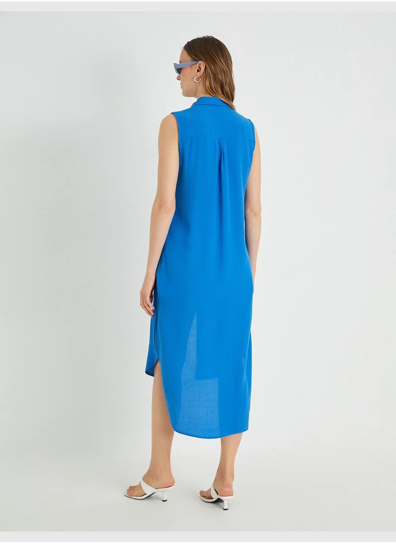 كوتون Button Detailed Tunic
