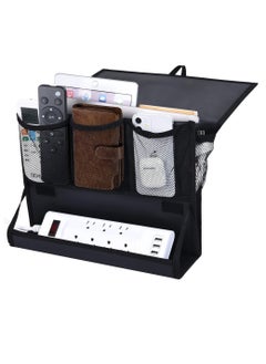 Excefore Bedside Caddy, Hanging Bedside Organizer with Power Strip Holder, Bedside Storage Organizer with 6 Pockets Multi-functional Organizer Caddy  - Image 1