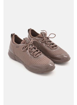 GEOX Women Nebula Lace Up Casual Shoes, Brown  - Image 1