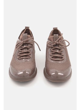 GEOX Women Nebula Lace Up Casual Shoes, Brown  - Image 4