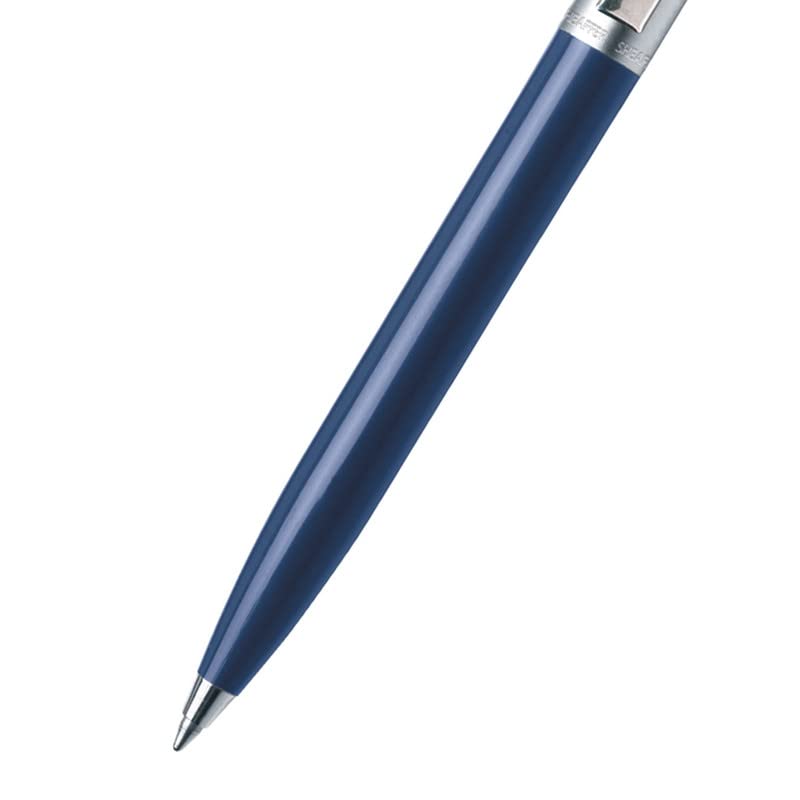SHEAFFER قلم حبر جاف 321 سنتينل أزرق مع حواف كروم | قلم فاخر أزرق - Image 2