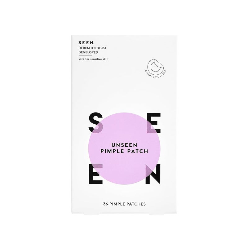 SEEN UNSEEN Pimple Patch - Hydrocolloid and Bakuchiol Formulated Spot Treatment for Face and Skin- Dermatologist Developed- Safe for Sensitive & Acne Prone Skin - Image 1