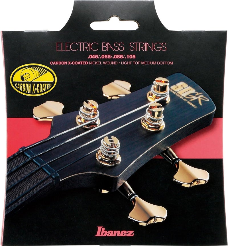 أوتار جيتار باس كهربائي Ibanez IEBS4XC - كربون - 45/105 - أسود