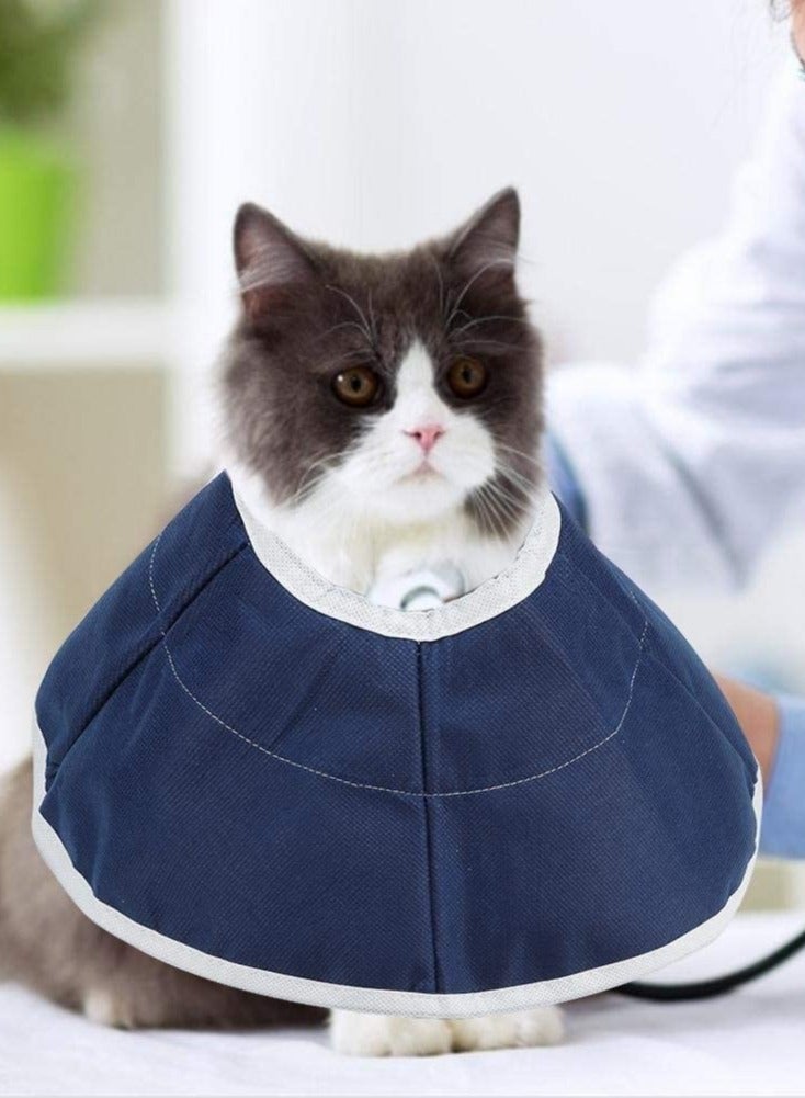 SYOSI Cat Cones for Head Small Dog Cone Pet Cone Non-woven Fabrics Waterproof Anti-bite Anti-grab Neck Ring Dogs Cats Dog Cat Protection Cover  - Image 3