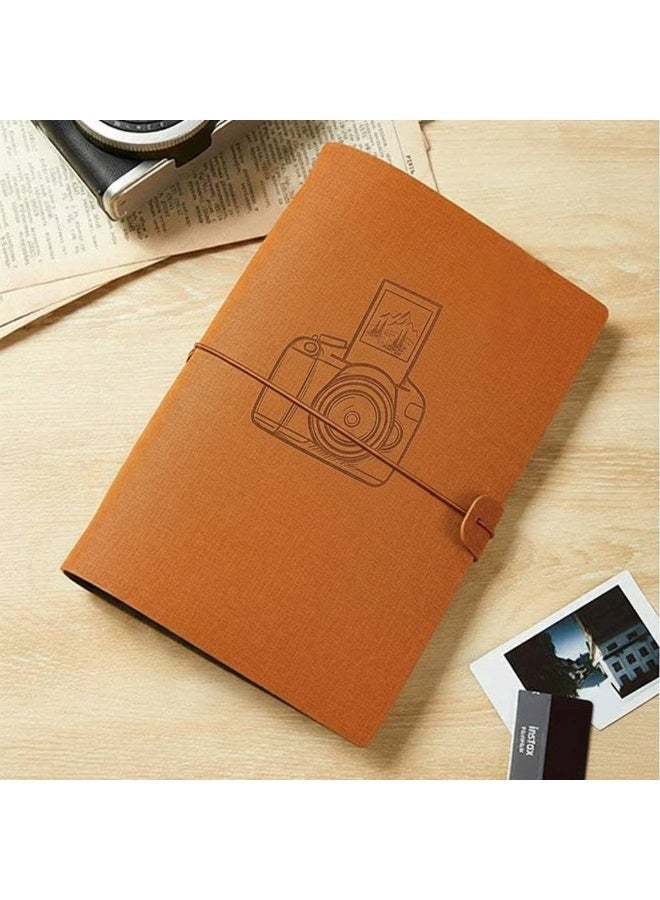 السعي للأفضل ألبوم صور صغير بسعة 120 صورة لكاميرا Fujifilm Instax Mini، ألبوم صور على الطراز القديم لكاميرا Polaroid Snap، لكاميرات Z2300 و SocialMatic الفورية وطابعة Zip الفورية، ألبوم صور فورية، ملحقات كاميرا صغيرة - Image 1