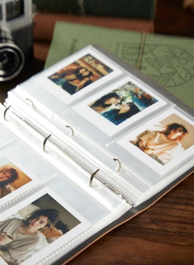 السعي للأفضل ألبوم صور صغير بسعة 120 صورة لكاميرا Fujifilm Instax Mini، ألبوم صور على الطراز القديم لكاميرا Polaroid Snap، لكاميرات Z2300 و SocialMatic الفورية وطابعة Zip الفورية، ألبوم صور فورية، ملحقات كاميرا صغيرة - Image 2