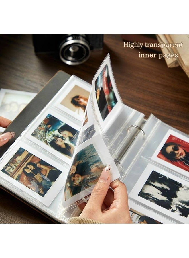 السعي للأفضل ألبوم صور صغير بسعة 120 صورة لكاميرا Fujifilm Instax Mini، ألبوم صور على الطراز القديم لكاميرا Polaroid Snap، لكاميرات Z2300 و SocialMatic الفورية وطابعة Zip الفورية، ألبوم صور فورية، ملحقات كاميرا صغيرة - Image 4