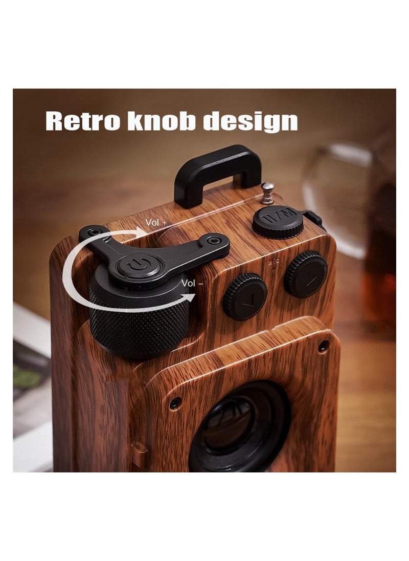 ARNOTEC - Music Apollo A8 Portable Retro FM Radio Bluetooth Wireless Dual Speakers Subwoofer Music Player Support U-disk/TF Card/AUX - Image 1