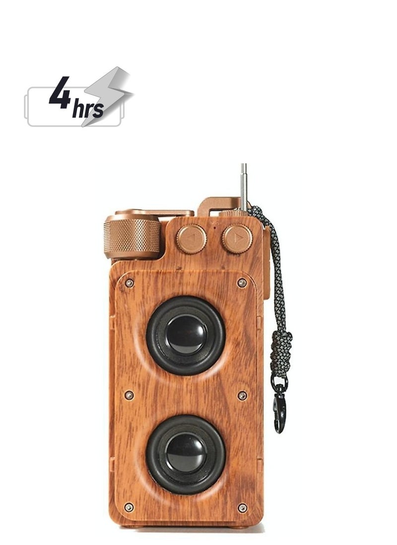 ARNOTEC - Music Apollo A8 Portable Retro FM Radio Bluetooth Wireless Dual Speakers Subwoofer Music Player Support U-disk/TF Card/AUX - Image 1