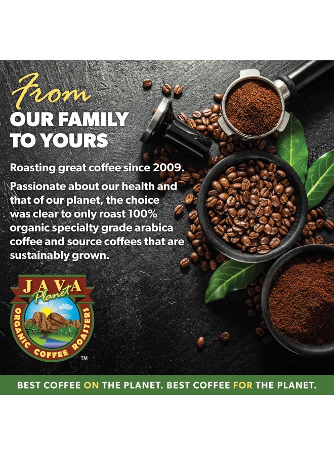 Java Planet Java Planet Organic, Sumatra Single Origin Dark Roast, Smooth Full Flavored Organic Coffee Beans, Low Acid, Whole Bean Coffee 1LB Bag  - Image 3