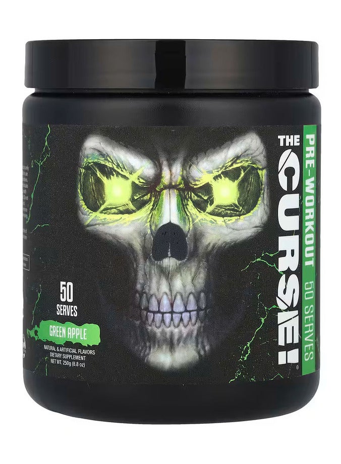JNX Sports The Curse, Pre-Workout, Green Apple, 8.8 oz (250 g)  - Image 1
