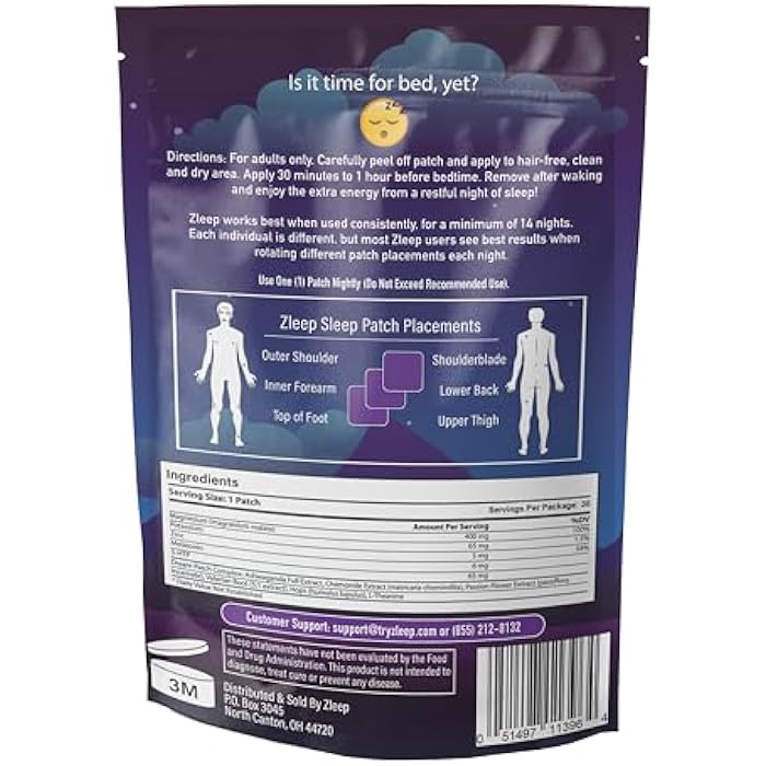 Zleep - Sleep Patches w/Dream Complex and Melatonin - Image 2