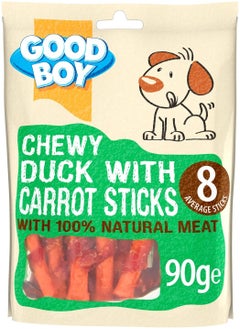 Good Boy Good Boy Chewy Duck With Carrot Sticks Dog Treats 90 gram X 10pcs  - Image 2