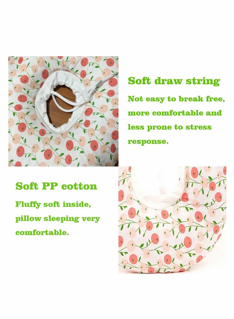 SOLARAE Adjustable Cat Cone Collar Soft, Cat Recovery Collar, Pet Protective Collar Cotton, After Surgery for Cats Small Dogs, Anti-Bite Lick Surgery Wound Healing, Elizabethan Collars Flower - Image 3