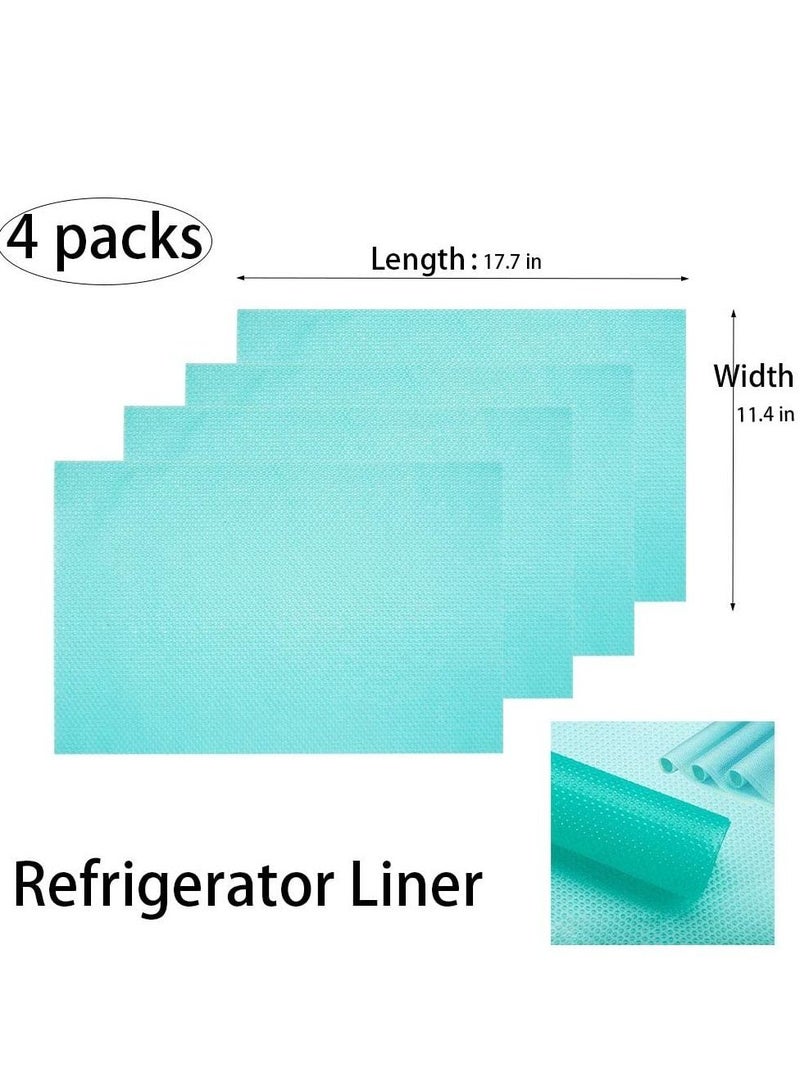 SYOSI Refrigerator Mats,EVA Refrigerator Liners Washable Can Be Cut Refrigerator Pads Fridge Mats Drawer Table Placemats,Shelves Drawer Table Mats,Size 17.6"x11.3" - Image 2